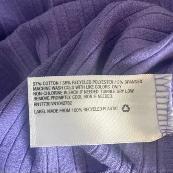 Ava & Viv Purple Plus Size Women's Short Sleeve Top 2x - Picture 3 of 5